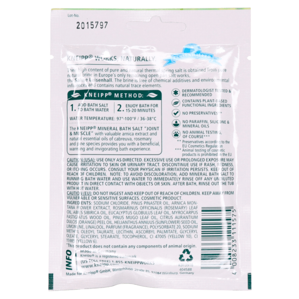 Joint & Muscle Arnica Mineral Bath Salt - Image 2